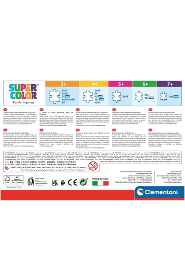 Puzzle 4w1 - SuperColor. Frozen (12+16+20+24 el.) Clementoni
