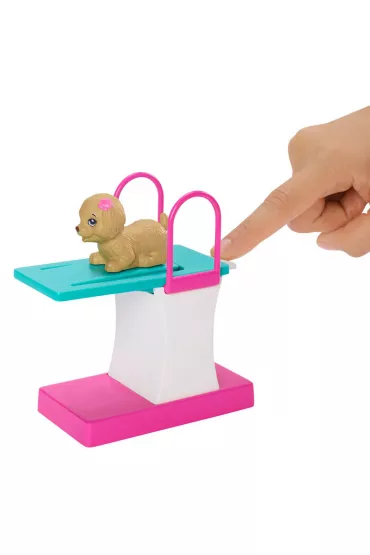 Barbie Dreamhouse Adventures Zestaw Lalka P�ywaczka z pieskiem Mattel