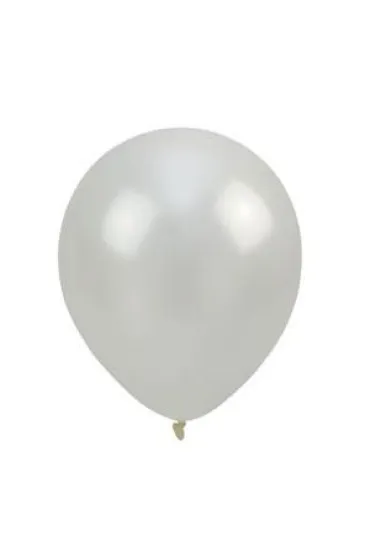 Balony metalizowane bia�e 30cm