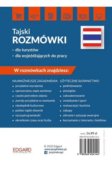 EDGARD. Tajski. Rozm�wki na ka�dy wyjazd - Jakub  Wiszniewski