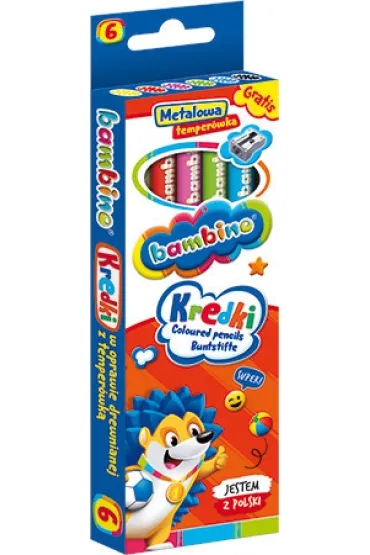 St. Majewski Kredki o��wkowe Bambino 6 szt.