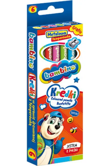 St. Majewski Kredki o��wkowe Bambino 6 szt.