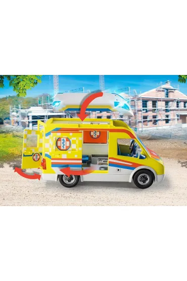 Playmobil City Life Karetka pogotowia ze �wiat�em i d�wi�kiem 71202