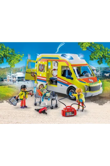 Playmobil City Life Karetka pogotowia ze �wiat�em i d�wi�kiem 71202