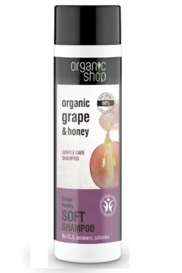Organic Shop Organic Grape & Honey Gentle Care Shampoor piel�gnuj�cy szampon do w�os�w 280 ml