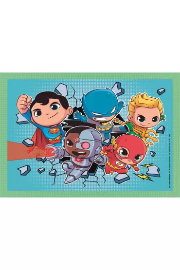 Puzzle 4w1 12+16+20+24 el. Super Kolor DC Superfriends Clementoni