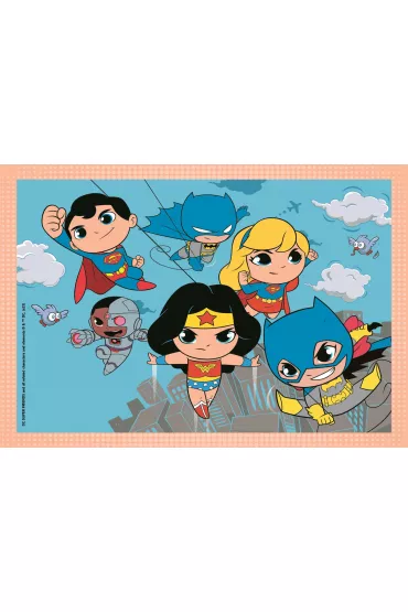 Puzzle 4w1 12+16+20+24 el. Super Kolor DC Superfriends Clementoni