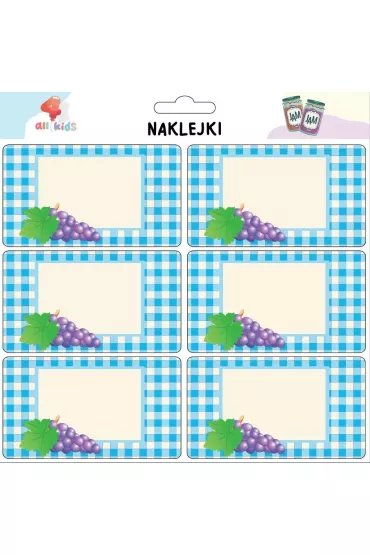 All4Kids Naklejki na przetwory Owoce