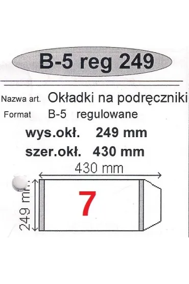 Narnia Ok�adka na podr�cznik B5 regulowana 50 szt.