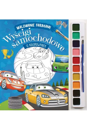 Malowanie farbkami. Wy�cigi samochodowe - Izabella Sie�ko-Holewa