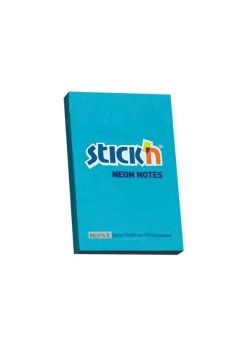 Stickn Notes samoprzylepny neon 76 x 51 mm niebieskie