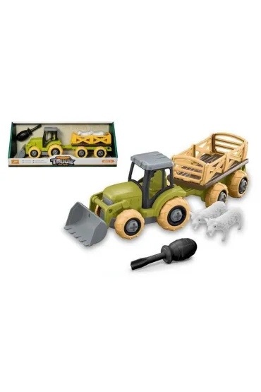 Traktor rolniczy z przyczep� i figurkami zwierz�t Swede