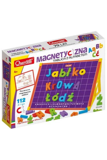 Magnetyczna tablica z alfabetem Quercetti