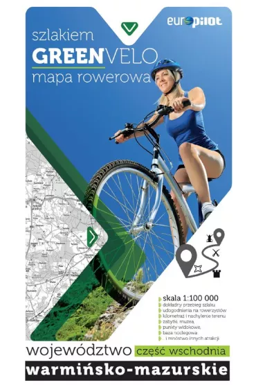 GREENVELO mapa tras rowerowych wojew�dztwo warmi�sko-mazurskie -cz�� wschodnia