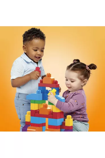 Fisher Price Mega Bloks Klocki 60 elementw Torba niebieska DCH55