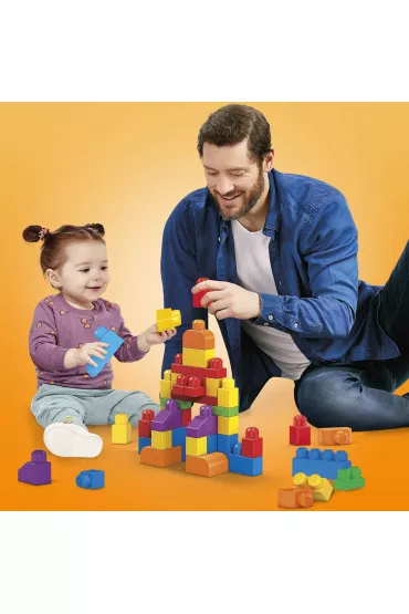 Fisher Price Mega Bloks Klocki 60 elementw Torba niebieska DCH55