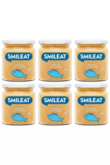 Smileat Soiczek z ekologicznymi warzywami i morszczukiem po 6 miesicu Zestaw 6 x 230 g