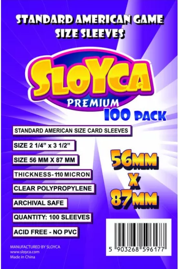 Sloyca Koszulki Standard American Premium 56 x 87 mm 100 szt.