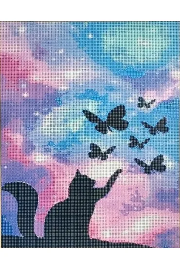Adar Mozaika diamentowa - Kot 40x50cm