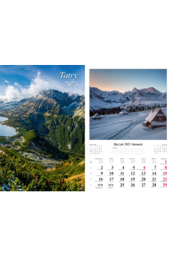 Kalendarz 2023 cienny 13-K Tatry