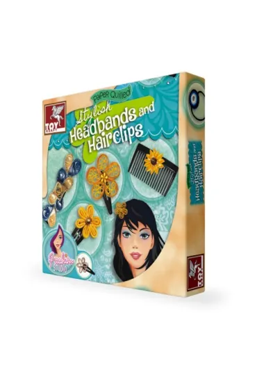 QUILLING OZDOBY DO W�OS�W - Stylish hair bands and hair. Toy Kraft *