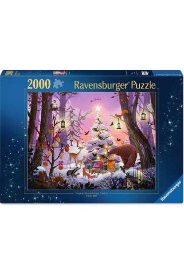 Puzzle 2000 el. 2D �wi�ta w lesie Ravensburger