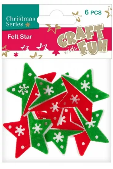 Craft with Fun Ozdoba Gwiazdy filc