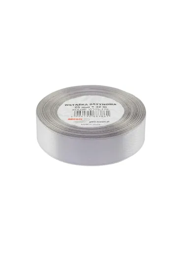 Brewis Wst��ka satynowa srebrna 25mm x 32m