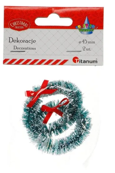 Titanum Wianek plastikowy z kokardk� 45 mm