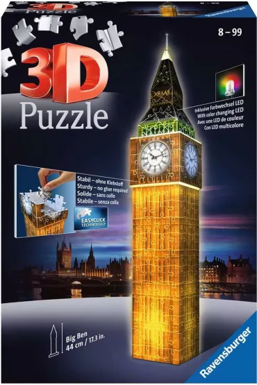 Puzzle 216 el. 3D Big Ben Noc� Ravensburger
