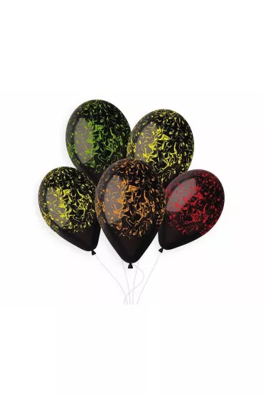 Gemar Balony Premium Hel Marble czarne 33cm