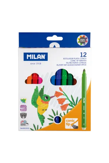 Milan Flamastry Conic 631 12 szt.
