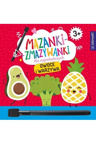 Mazanki-zmazywanki dla najm�odszych 3+ Owoce i warzywa - Anma Borchard