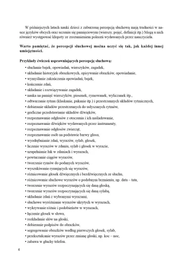 Gumowe ucho �wiczenia percepcji s�uchowej dla dzieci w m�odszym wieku szkolnym - Ma�gorzata Podle�na