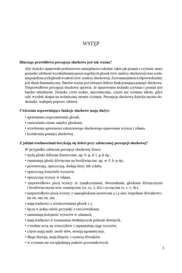 Gumowe ucho �wiczenia percepcji s�uchowej dla dzieci w m�odszym wieku szkolnym - Ma�gorzata Podle�na