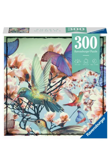 Puzzle 300 el. Moment - Koliber i motyle Ravensburger