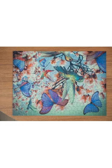 Puzzle 300 el. Moment - Koliber i motyle Ravensburger