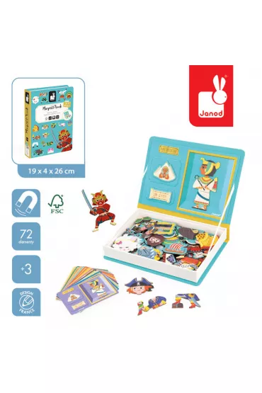 Puzzle Magnetyczna ukadanka Historia Magnetibook Janod