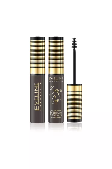 Eveline Cosmetics Brow & Go! Eyebrow Mascara tusz do brwi z zag�szczaj�cymi w��kienkami 02 Dark 6 ml