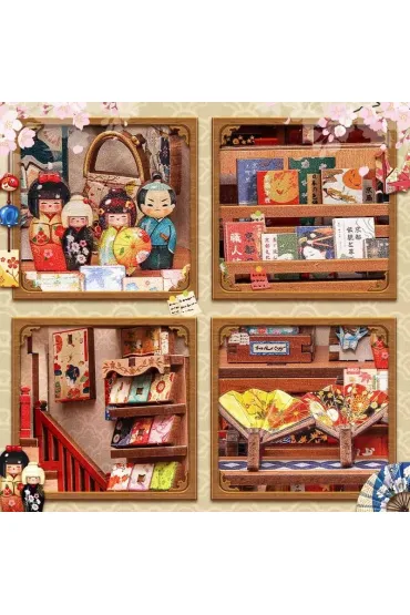 Puzzle Miniaturowy domek Book Nook Japo�skie sensu Habarri