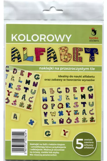 Panta Plast Naklejki przezroczyste Alfabet
