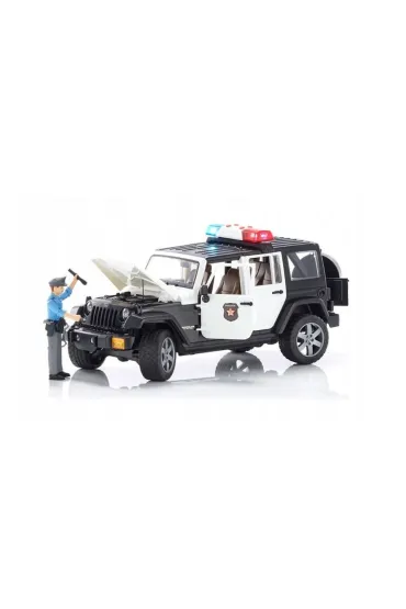 Jeep Wrangler Unlimited Rubicon  policyjny z figurk� policjanta BRUDER BR-02526