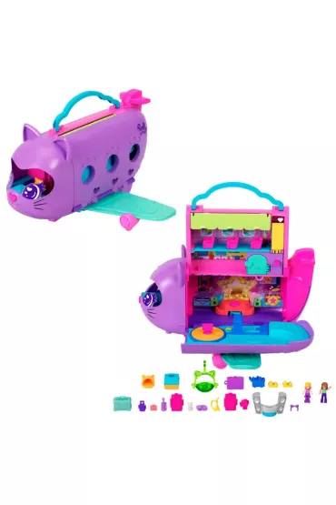 Polly Pocket. Kotolot Koci Samolot Mattel