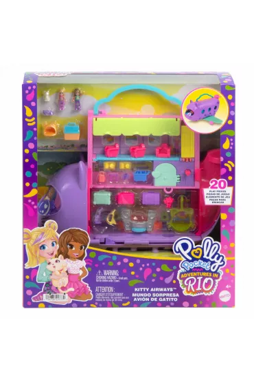Polly Pocket. Kotolot Koci Samolot Mattel