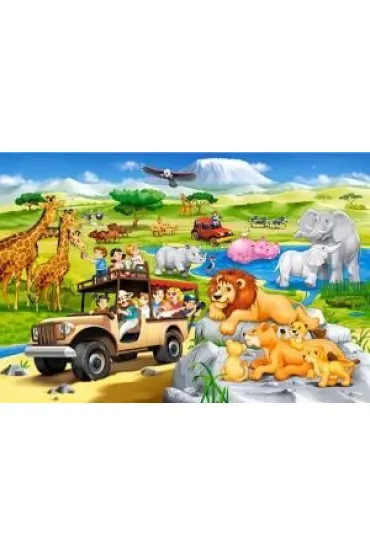 Puzzle 40 el. Przygoda na Safari Castorland