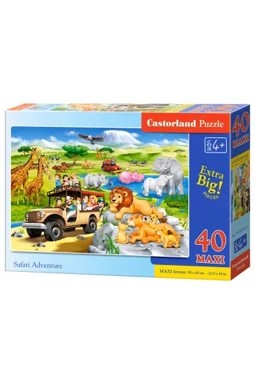 Puzzle 40 el. Przygoda na Safari Castorland