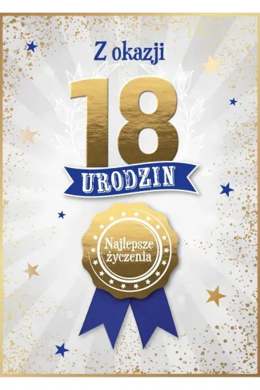 Armin Style KARNET URODZINY 18 B6 Z KOP AS GM-1289 FOL