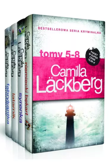 Pakiet Saga kryminalna. Tomy 5-8: Niemiecki b�kart, Syrenka, Latarnik, Fabrykantka anio�k�w - Camilla L�ckberg