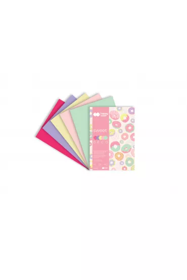 Happy Color Blok Deco Sweet A4 20 arkuszy, 5 kolor�w, 170 g/m2 20 kartek