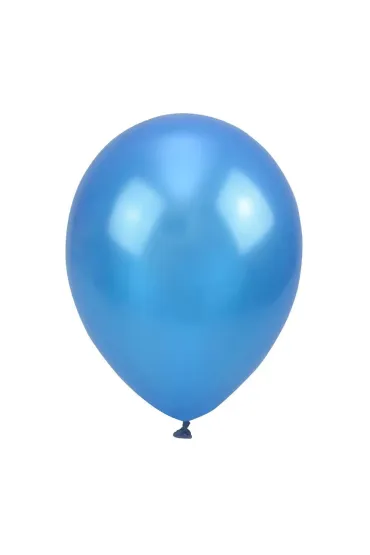 Balony metalizowane 12" niebieskie 100 szt.